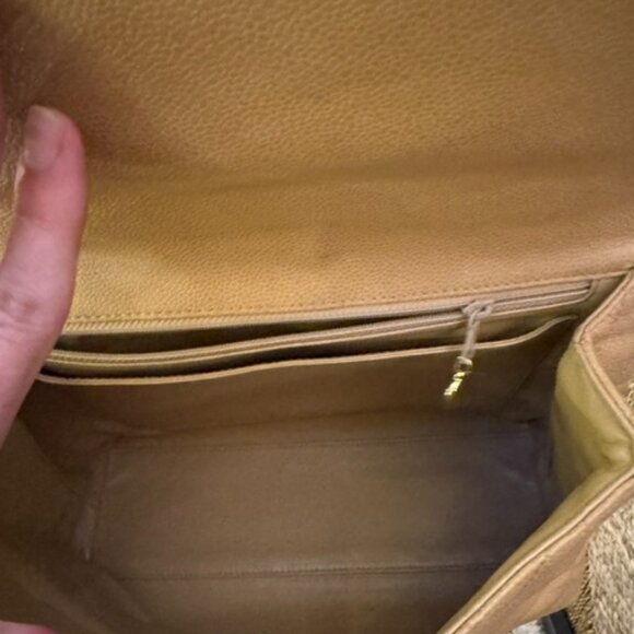 Vintage CHANEL Quilted Matelasse CC Logo Caviar Skin Handbag Purse - Picture 7 of 16